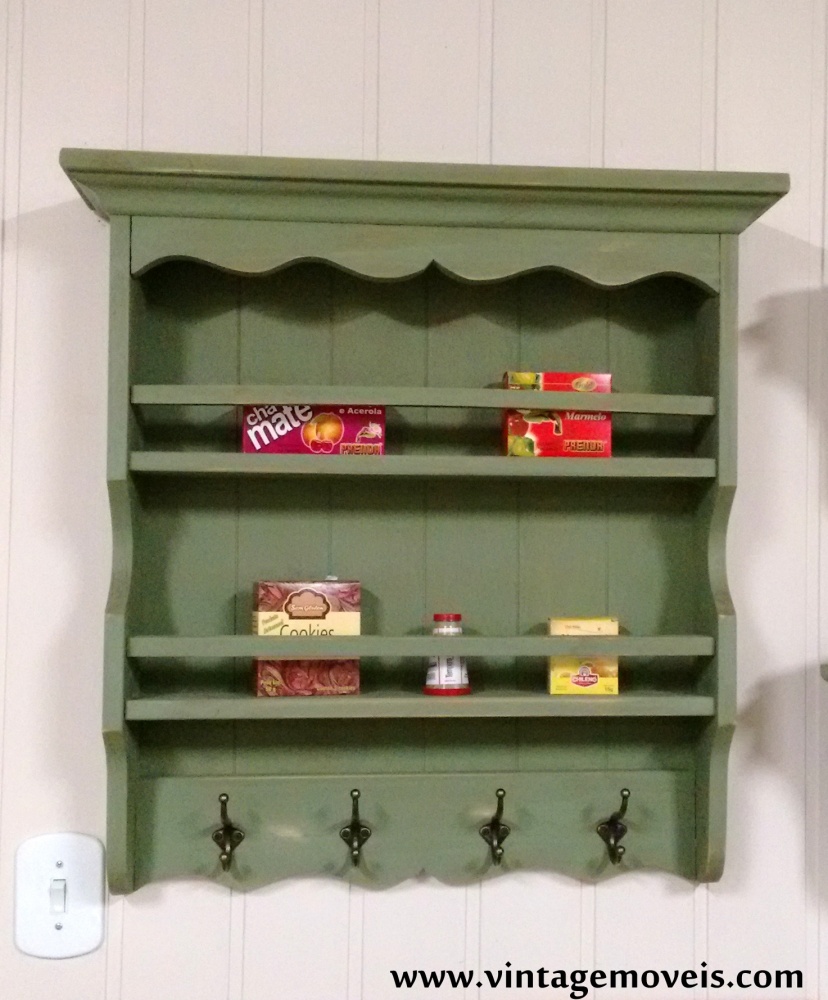 Porta Condimentos  Verde Musgo Envelhecido (0,70L x 0,15P x 0,70A)